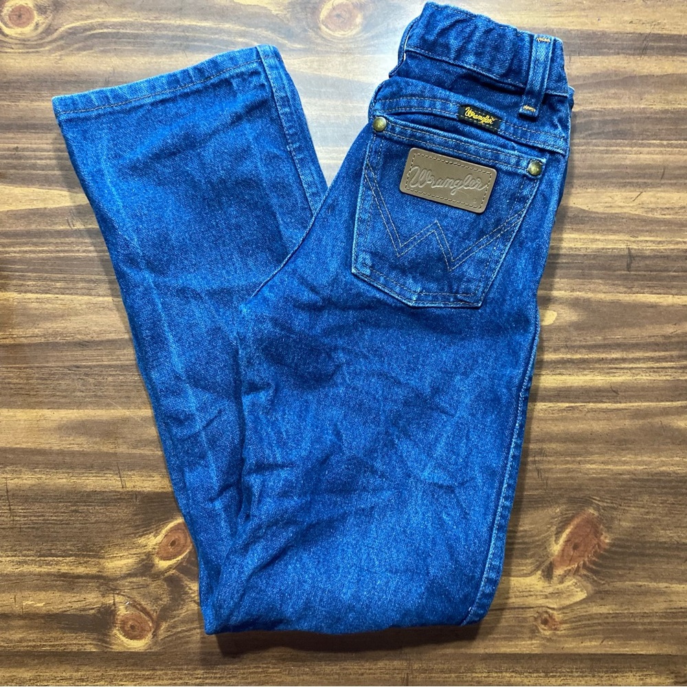 Wrangler Jeans Kids 10 Slim Jeans Regular Blue Cowboy Cut Denim Dark Wash 13MWZ